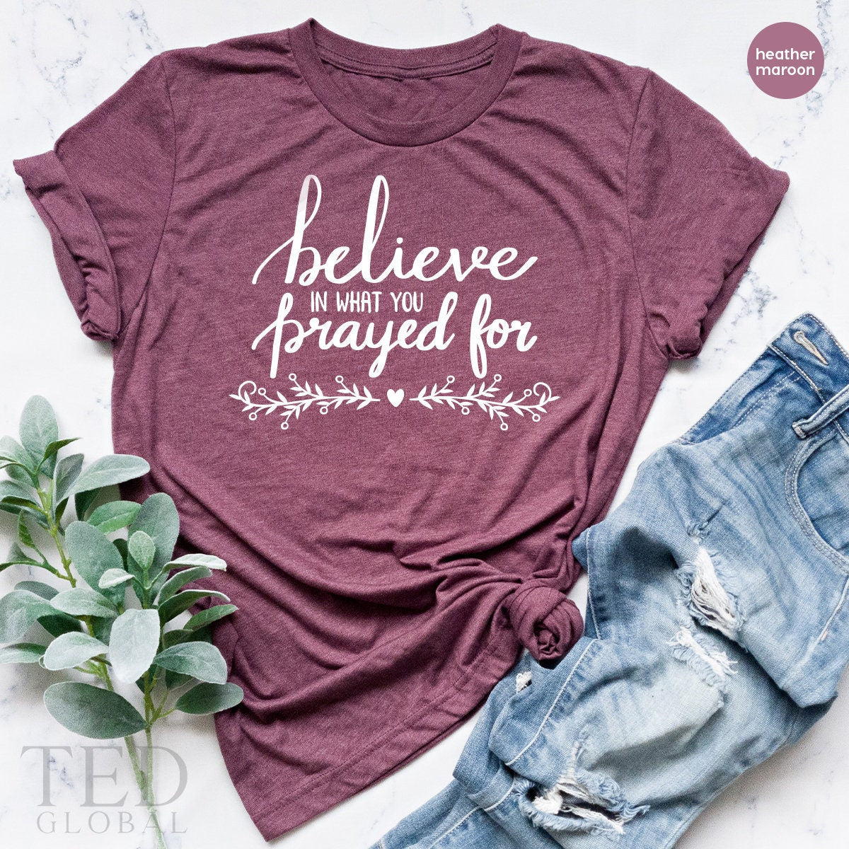 Religious TShirt,Believer T Shirt,Christian T product image 5