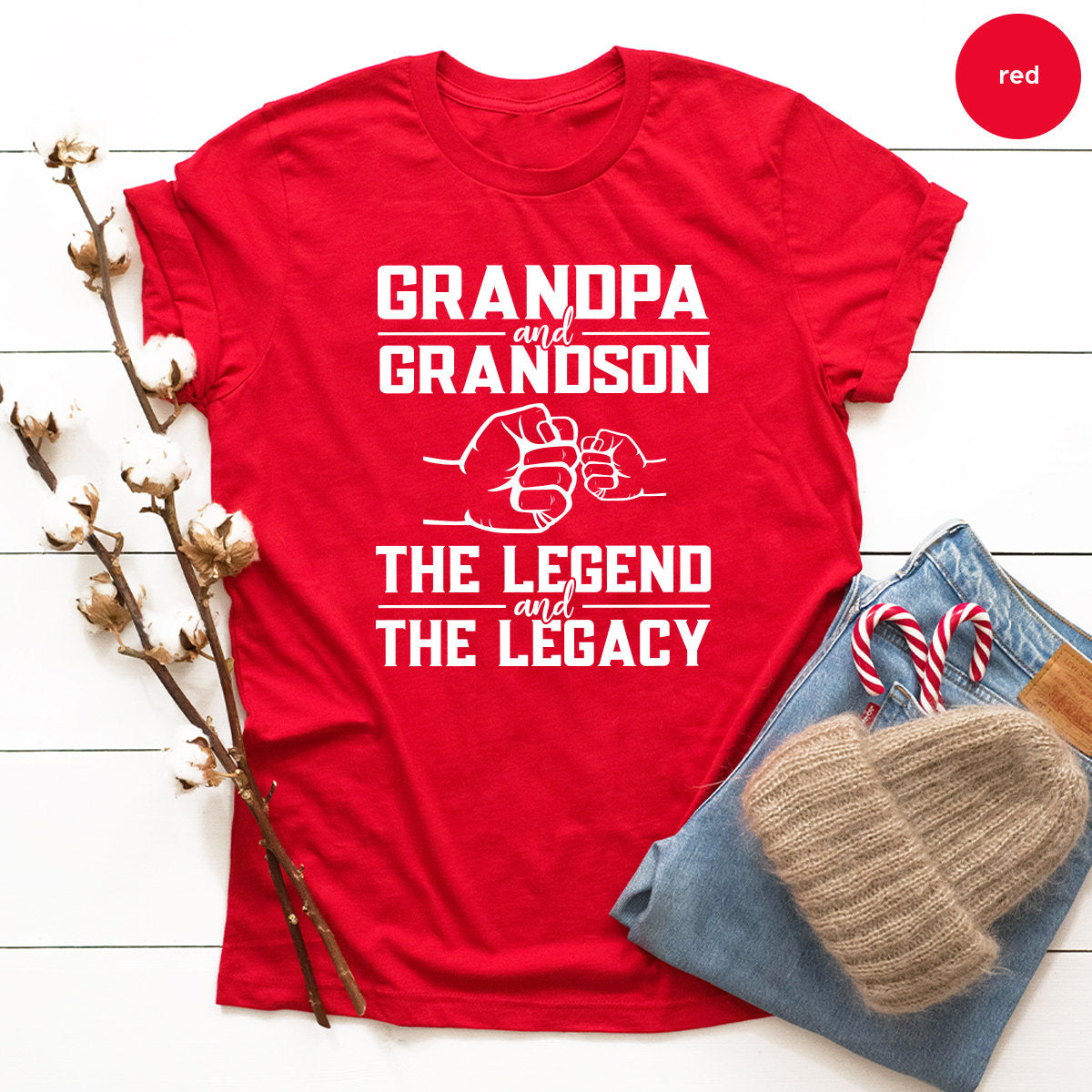Grandpa And Grandson Shirt, TShirt, Gift For Grandad, Papa product image 2