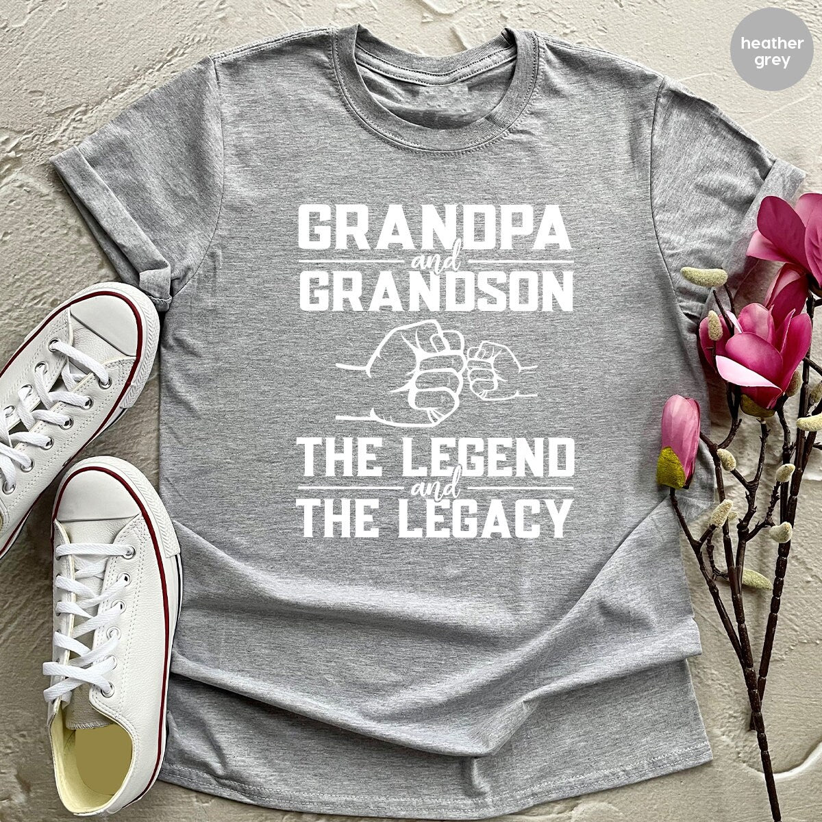 Grandpa And Grandson Shirt, TShirt, Gift For Grandad, Papa product image 3