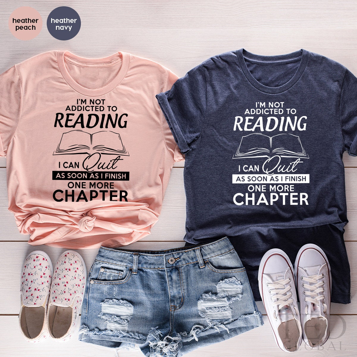 Funny Bookish T-Shirt,Bookworm Tshirt,I'm Not Addicted To product image 4