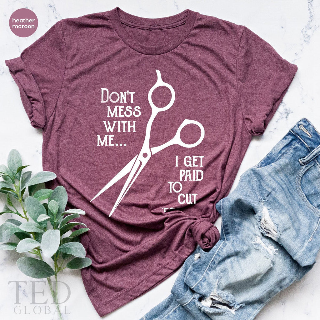 Hairstylist T-Shirt, Funny Barber Shirt, Hair Designer T product image 5