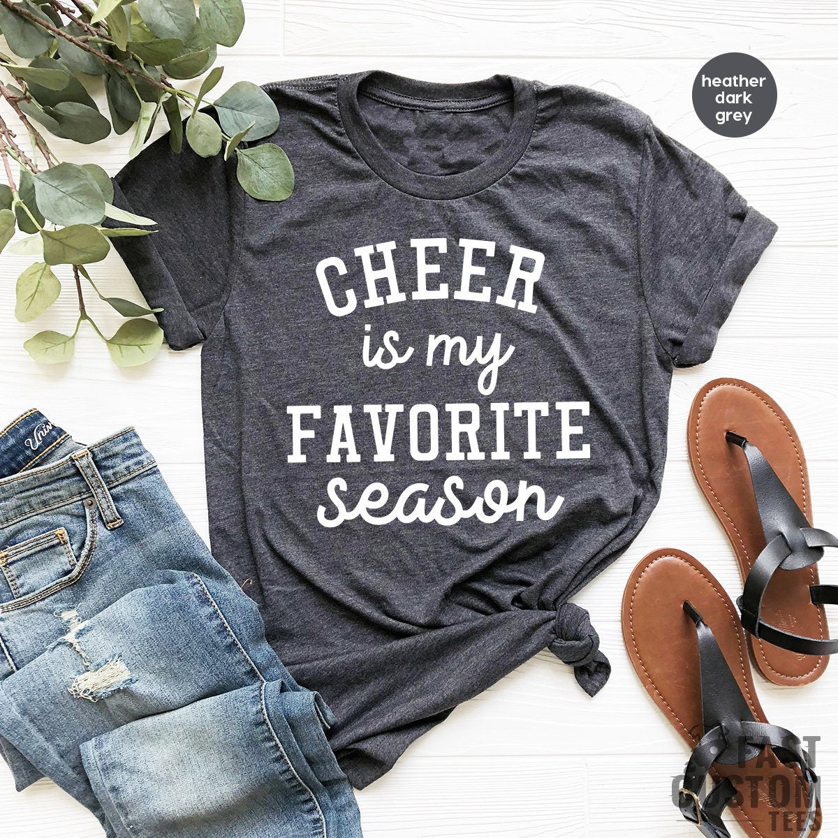 Cheer Is My Favorite Season Shirt, Cheerleader TShirt product image 1