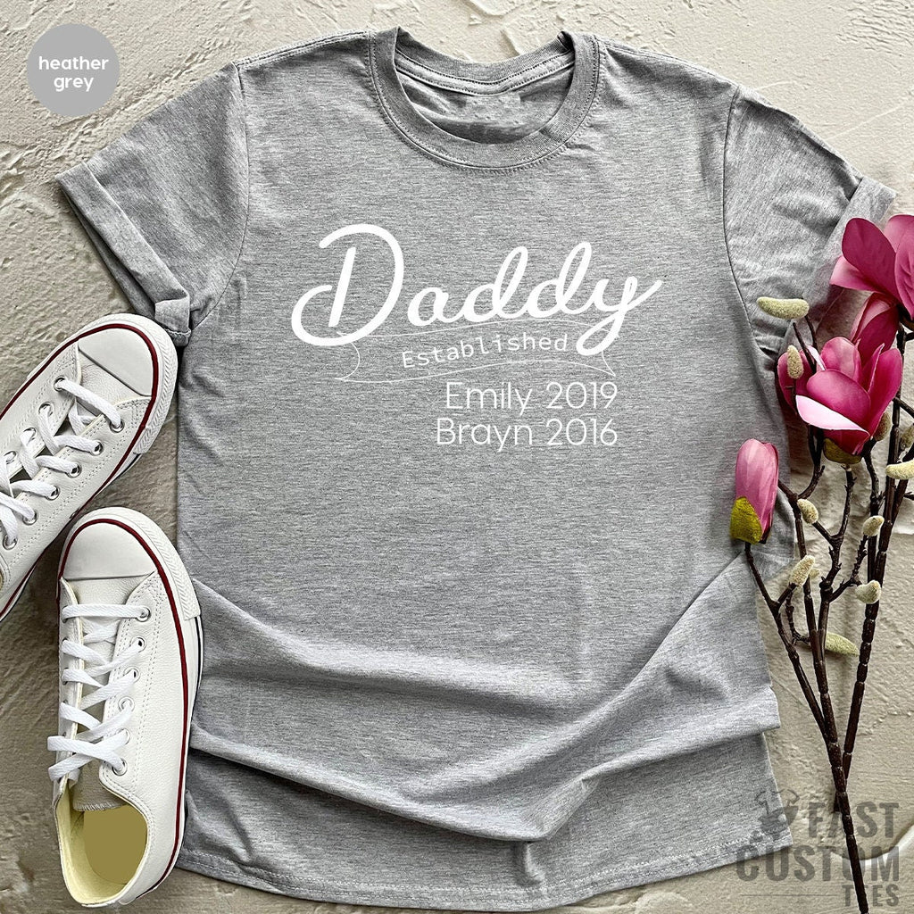 Custom Dad Shirt, Daddy Gift, T TShirt, Father's Day product image 4