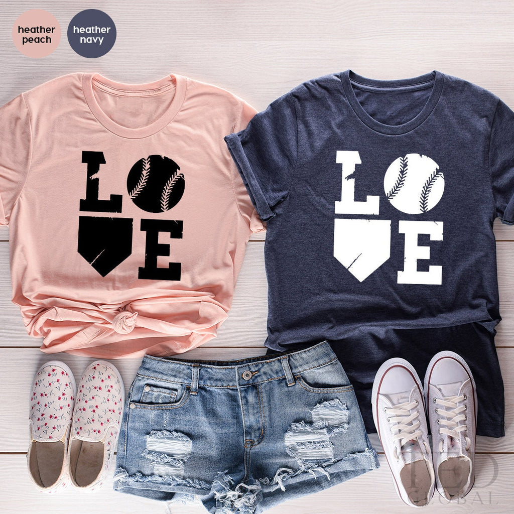 Baseball Sports T-Shirt, Sport Lovers Tee, Mom Gift, Love product image 5