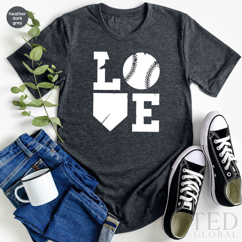Baseball Sports T-Shirt, Sport Lovers Tee, Mom Gift, Love product image 2