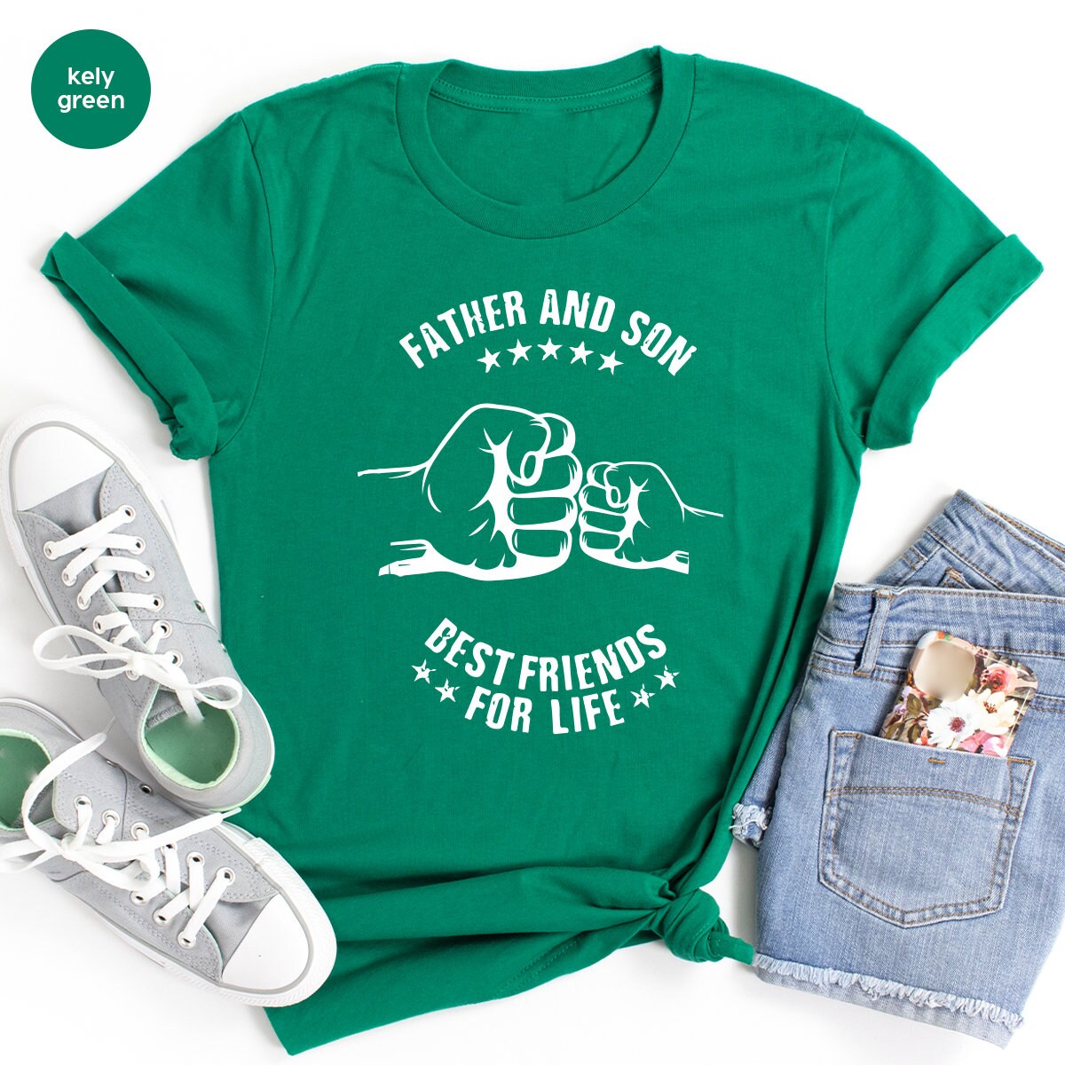 Dad And Son Shirt, Best Father TShirt, Friends For Life product image 3