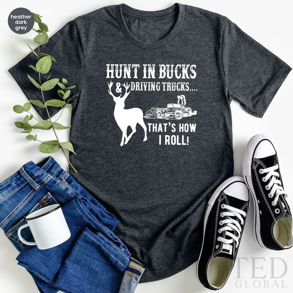 Deer Hunting Shirt, Dad Shirts, Bucks Hunter Fathers Day product image 2