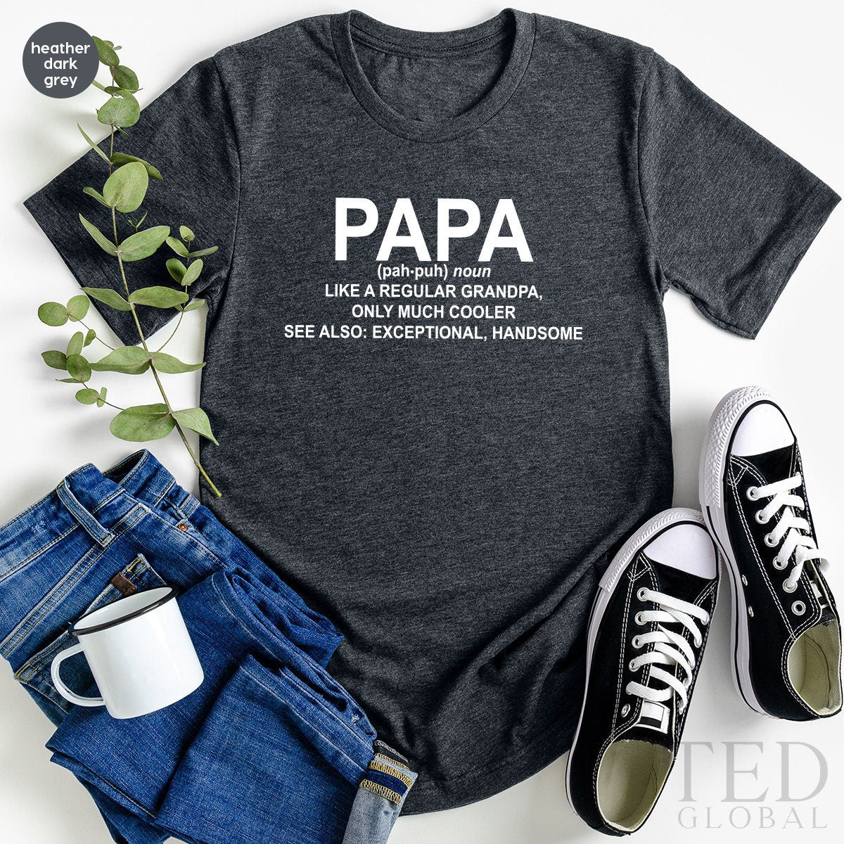 Handsome Grandpa Tshirt, Fathers Day Gifts, Cool product image 2