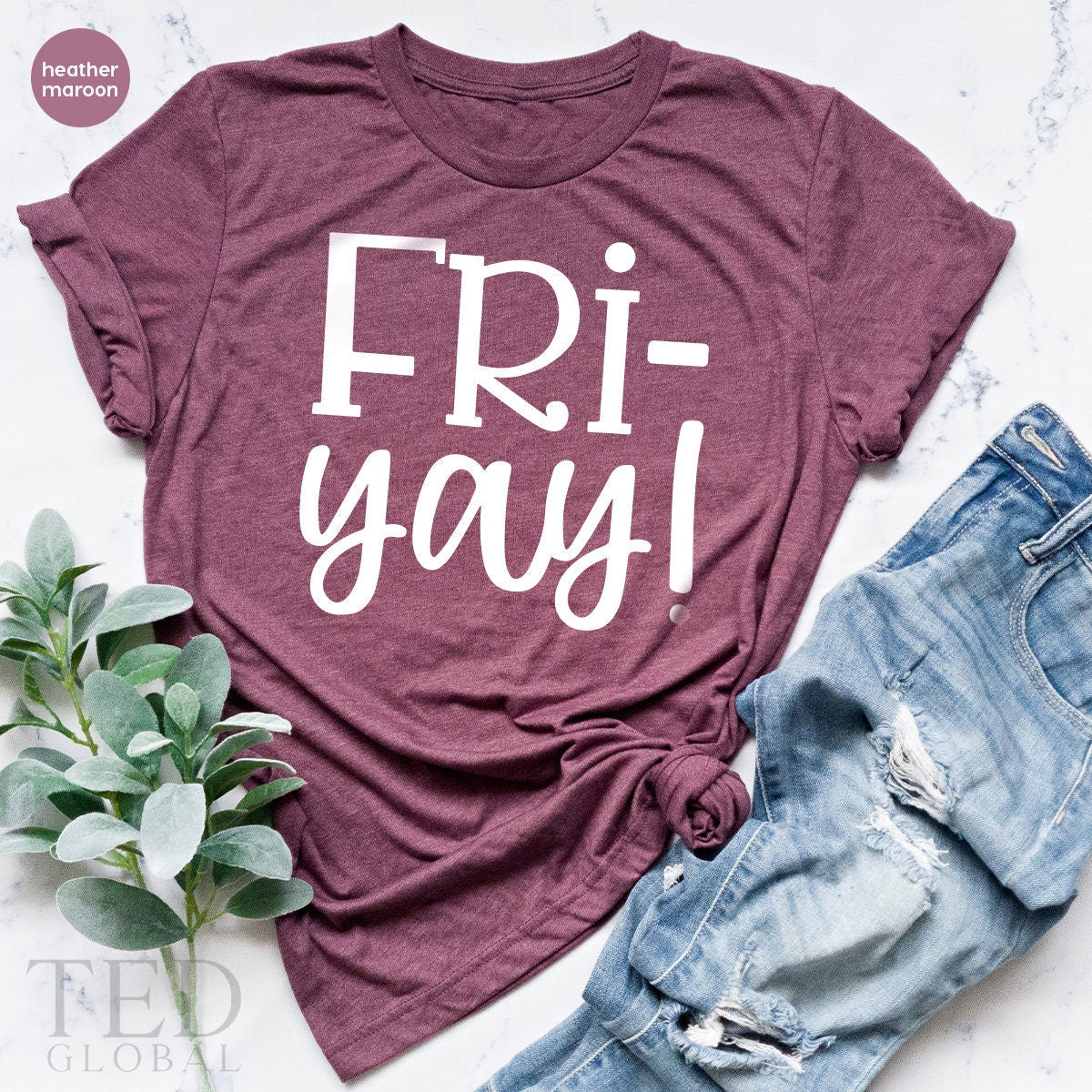 Friyay T Shirt, Tee, Funny Friday Weekend TShirt, Mom product image 5