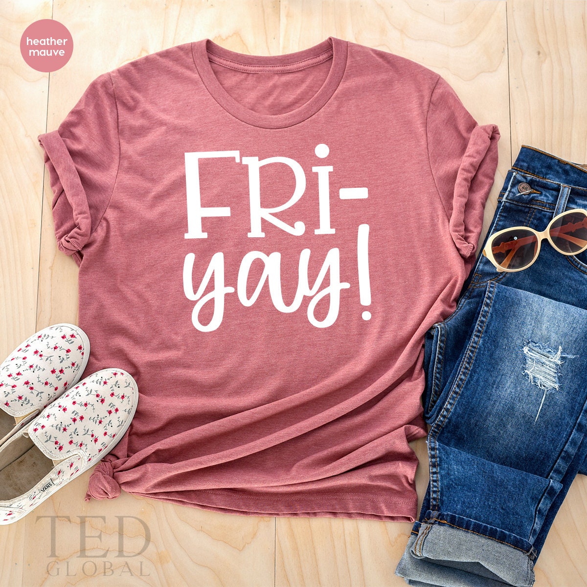 Friyay T Shirt, Tee, Funny Friday Weekend TShirt, Mom product image 2