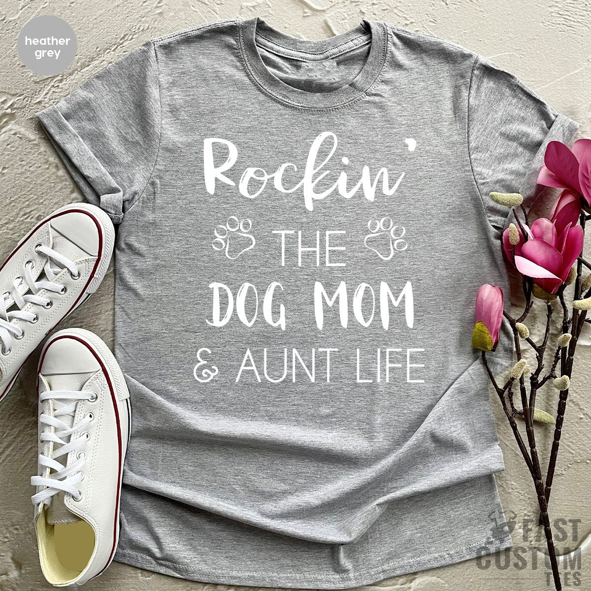 Dog Mom Shirt, Aunt Mama Tee, Gift For Sister, Auntie And product image 4