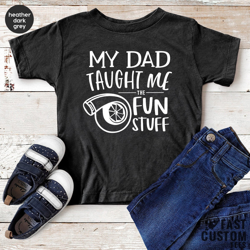 Turbo Baby Shirt, Car Bodysuit, My Dad Taught Me Fun Stuff product image 2