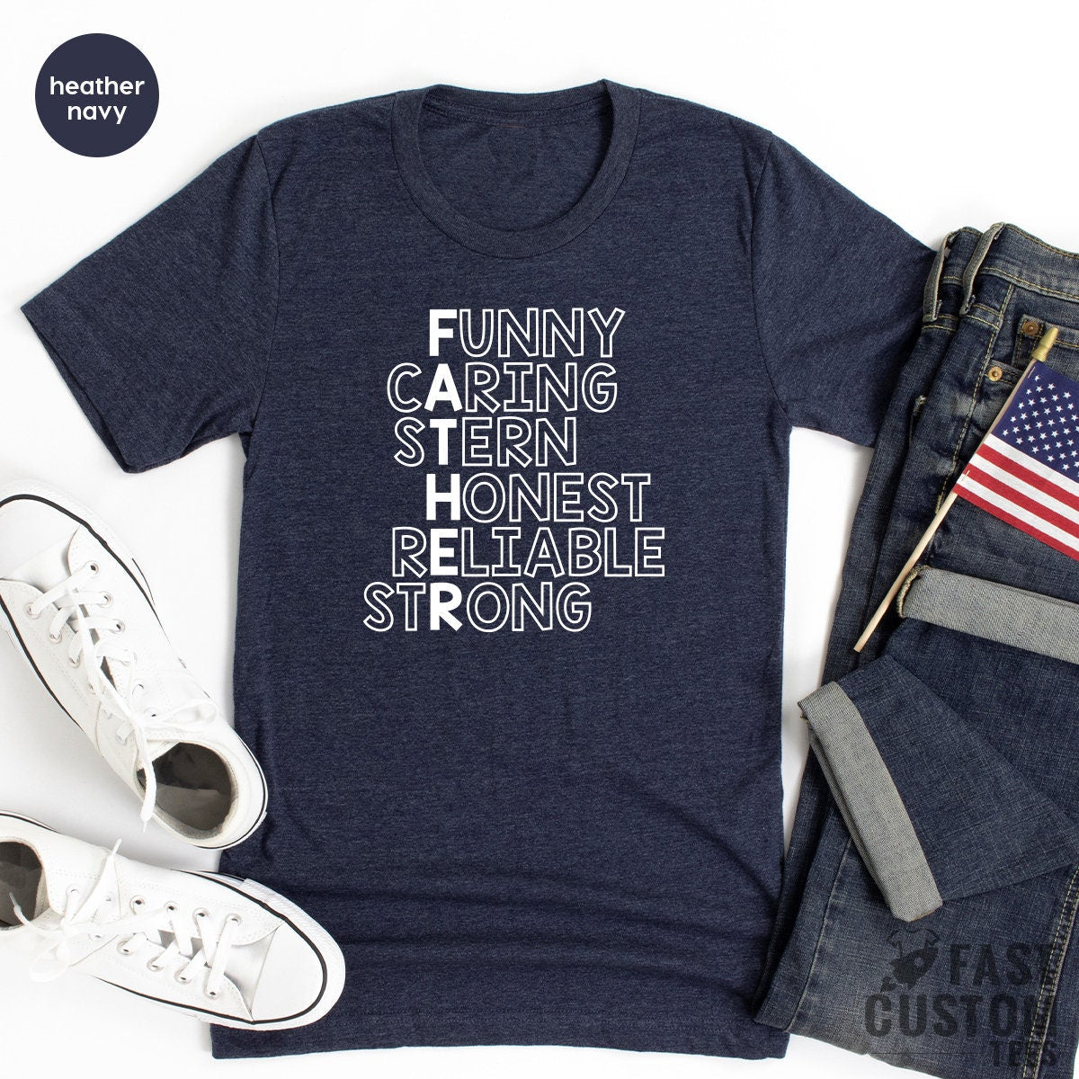 Funny Strong Dad T Shirt, Fathers Day New Daddy Men Graphic product image 4