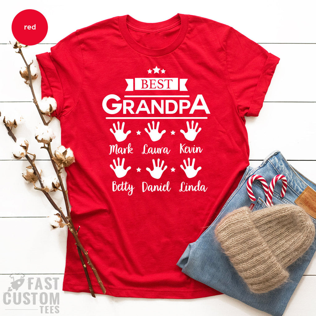 Best Grandpa Shirt, Custom Name T Personalized T-Shirt product image 4
