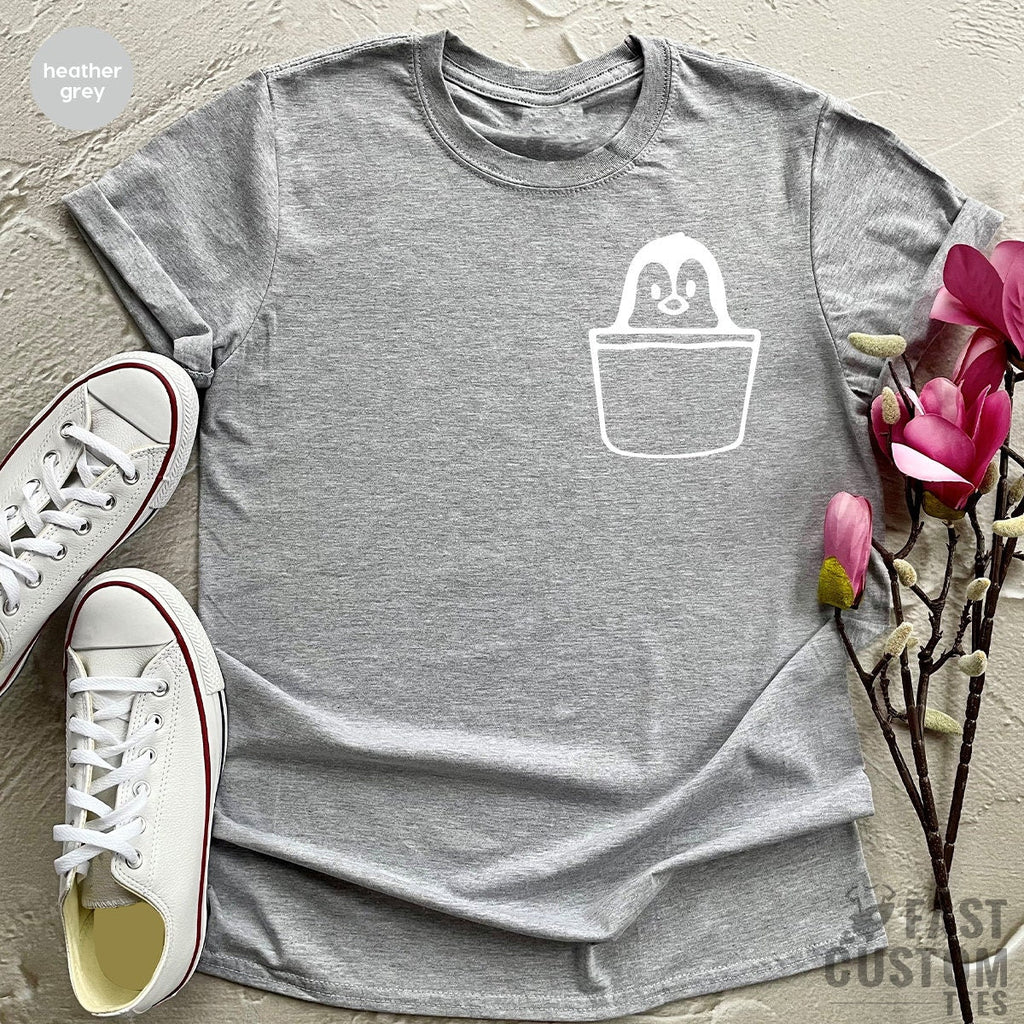 Funny Penguin Shirt, TShirt, Pocket Tee, Lover Shirts product image 2