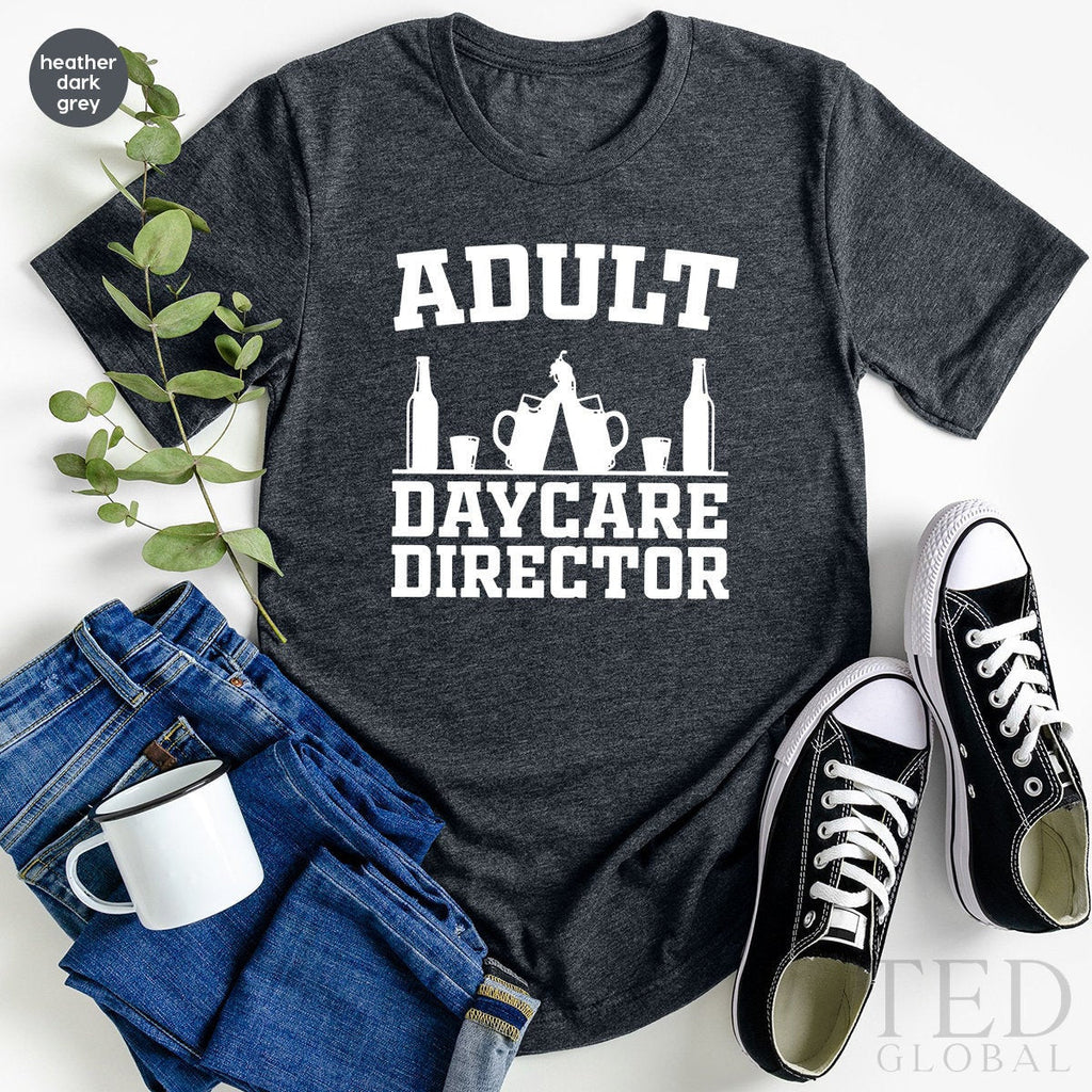 Bartending Drinking Shirt, Day Drink T Adult Daycare product image 1