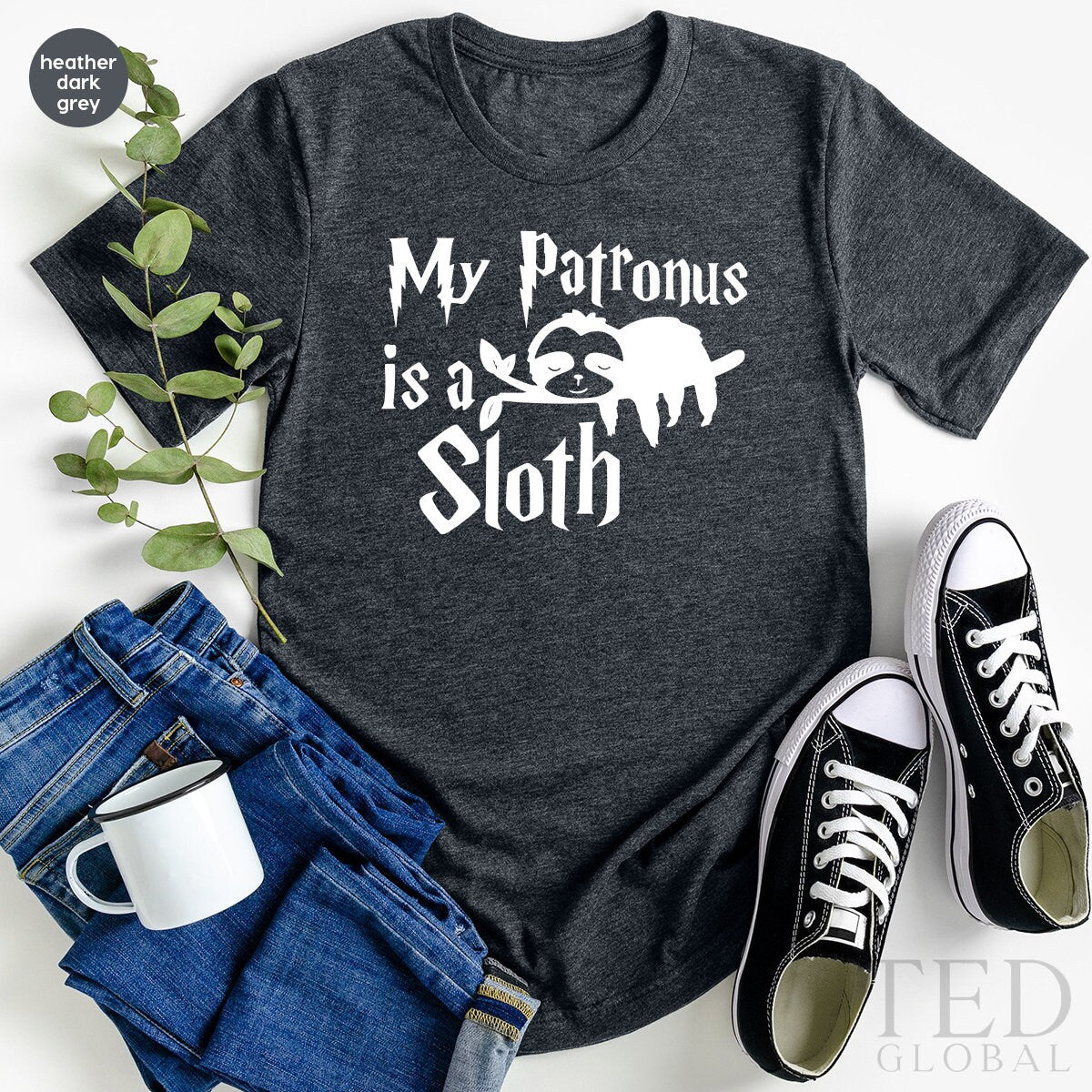 Funny Sloth Tshirt, Lover Shirt, Potter My Patronus Is Lazy product image 3