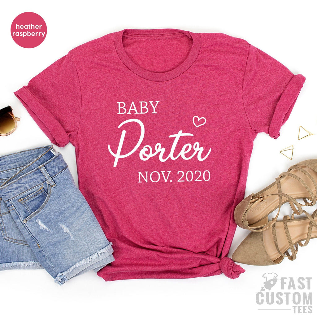 Custom Baby Shirt, New TShirt, Announcement, Born Gift product image 4