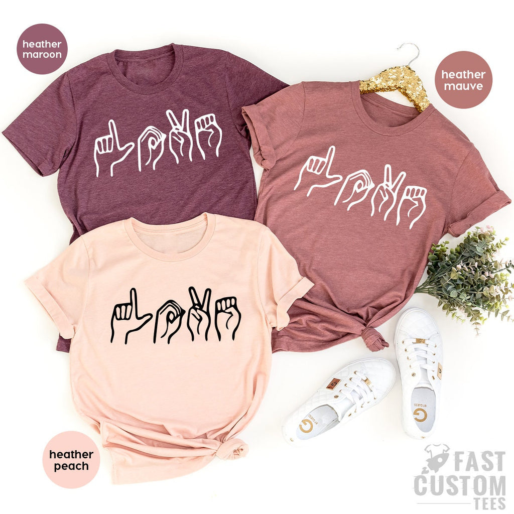 Love Letter Shirt, American Sign Language, Gift For Deaf product image 5