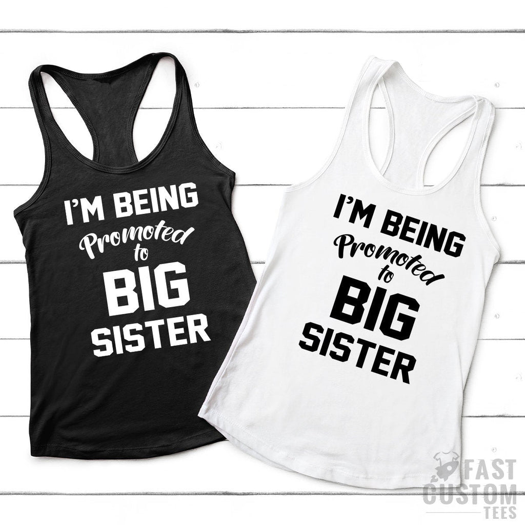 Big Sister Shirt, Promoted Baby Announcement New Tees, For product image 5