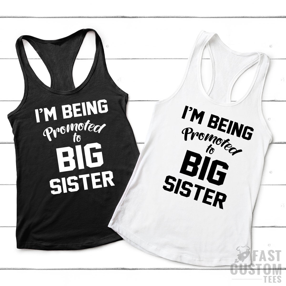 Big Sister Shirt, Promoted Baby Announcement New Tees, For product image 5