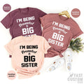 Big Sister Shirt, Promoted Baby Announcement New Tees, For product image 1