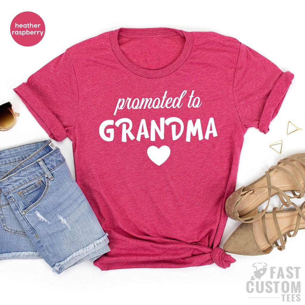 Promoted To Grandma Shirt, New Gift, Grandparets Tee, Best product image 4