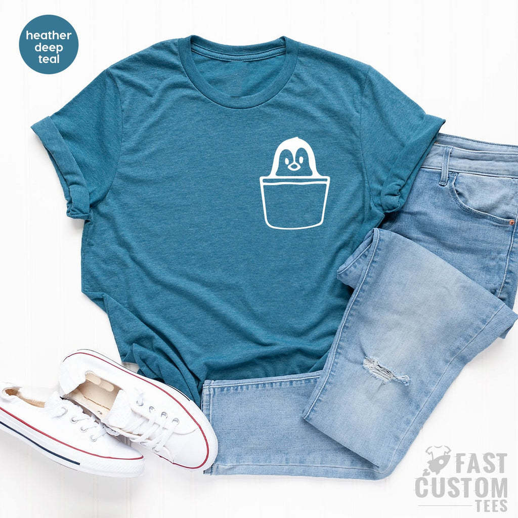 Funny Penguin Shirt, TShirt, Pocket Tee, Lover Shirts product image 4