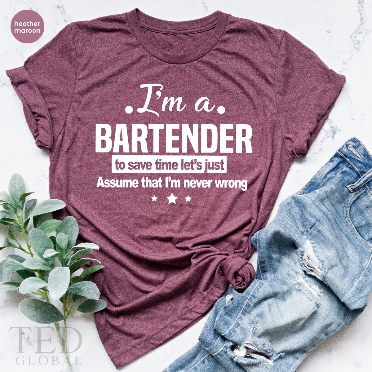 Funny Bartender T-Shirt, Bartending Shirt, Barmen T Barmaid product image 1