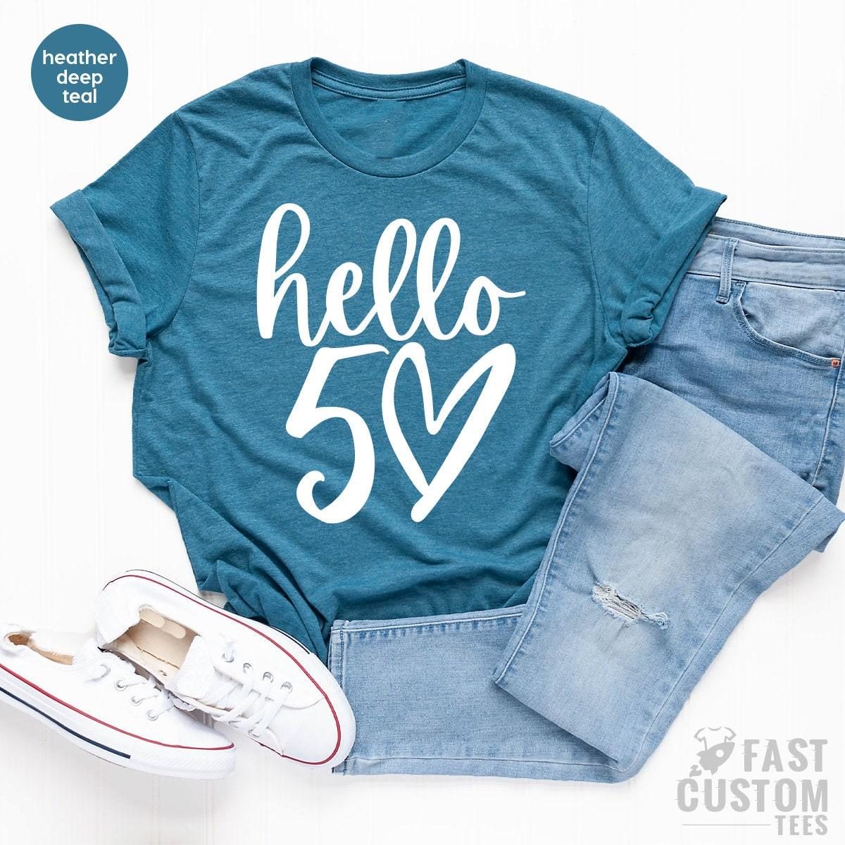 50th Birthday Shirt, Hello 50 TShirt, Fifty Years Old Gift product image 4