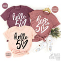 50th Birthday Shirt, Hello 50 TShirt, Fifty Years Old Gift product image 1