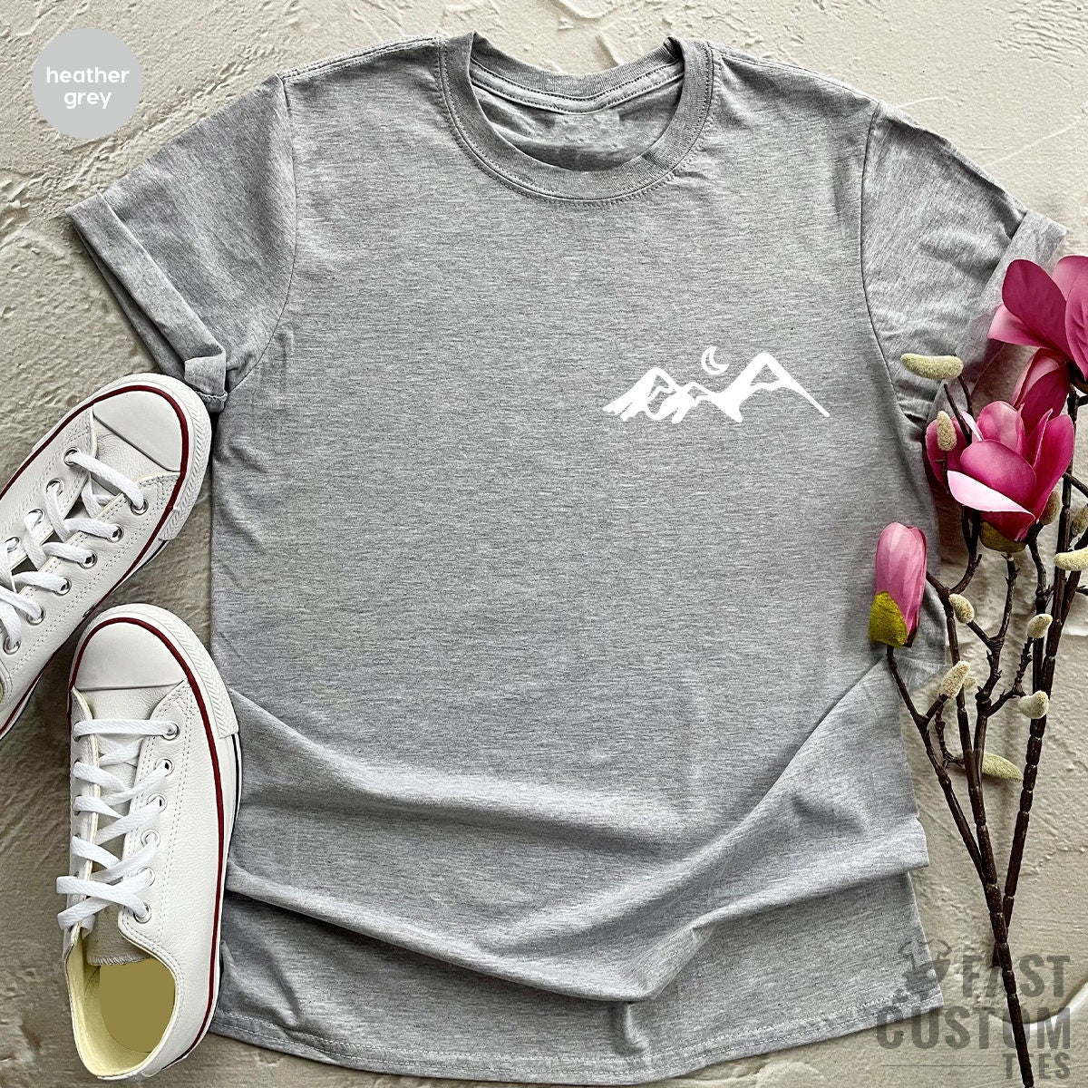 Mountains TShirt, Hiking Shirt, Camping T Pocket Mountain T product image 2
