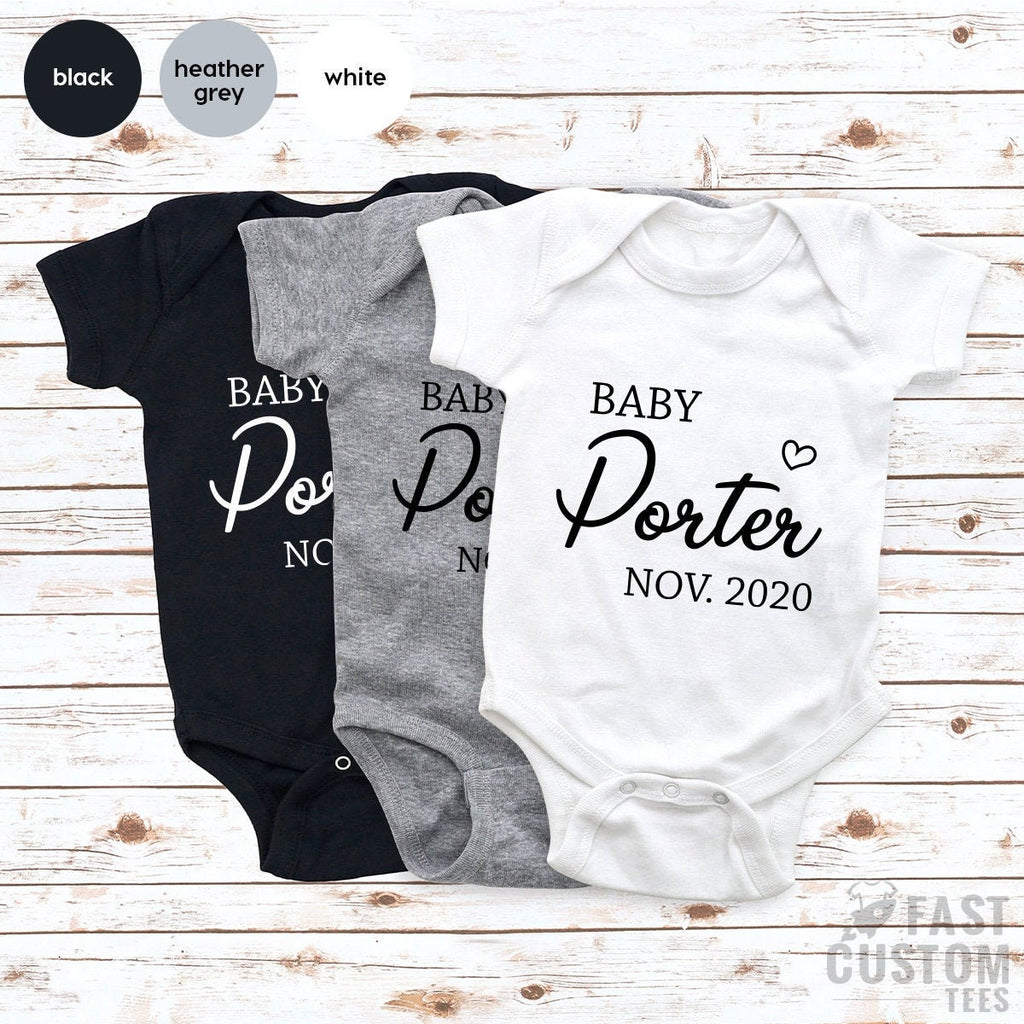 Custom Baby Shirt, New TShirt, Announcement, Born Gift product image 1