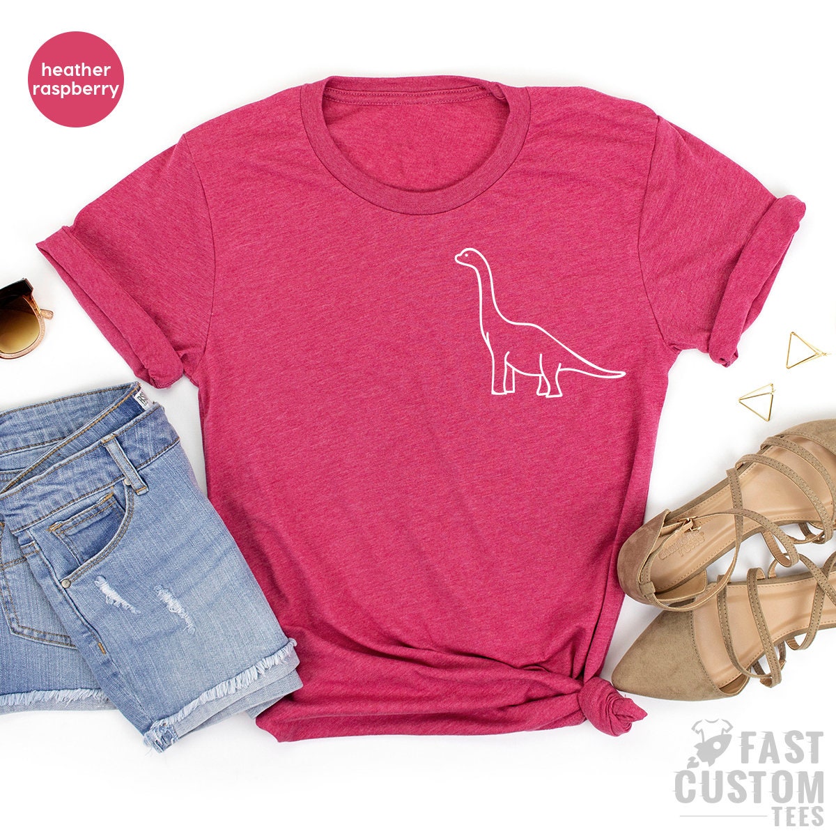 Dinasour Pocket TShirt, Brontosaurus Shirt, Jurassic T Dino product image 5