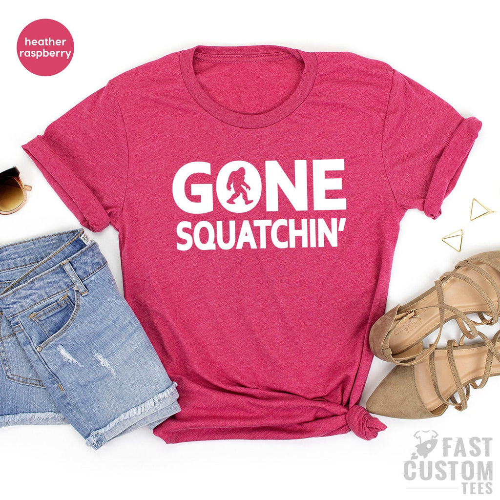 Funny Bigfoot Hunter Shirt, Outdoor Hunt Gone Squatchin product image 5