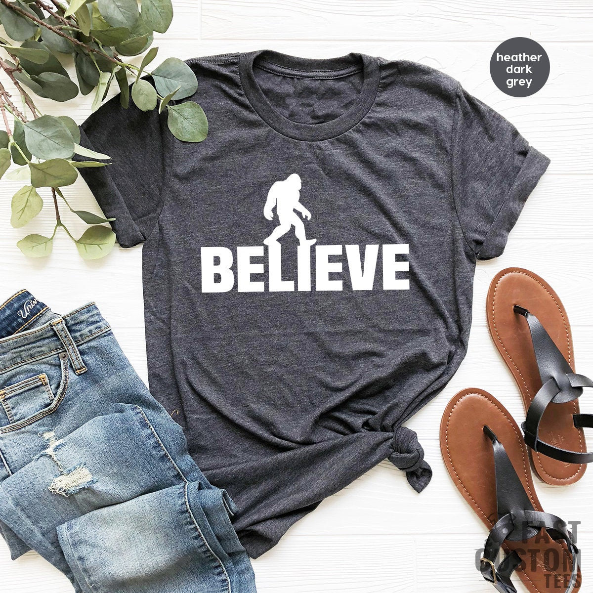 Believe Bigfoot Shirt, Sasquatch TShirt, Funny Search Team product image 1