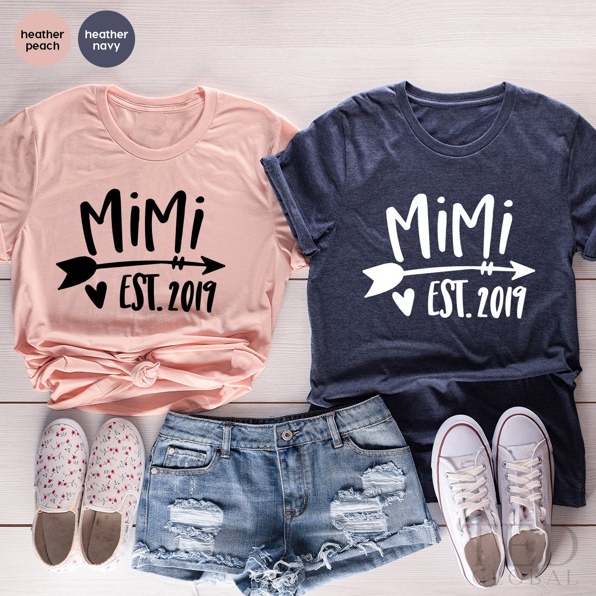Mimi TShirt, New Gift, Grandmother Grandma Reveal Nana To product image 3