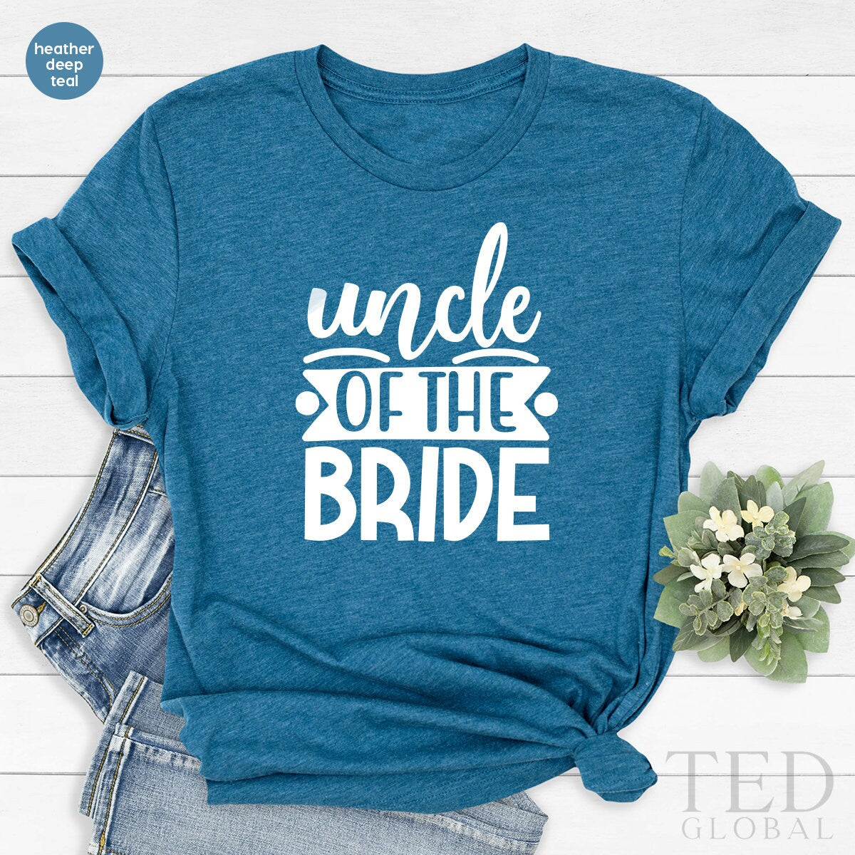 Uncle Of The Bride Shirt, Gift, Family T-Shirt, Team product image 5