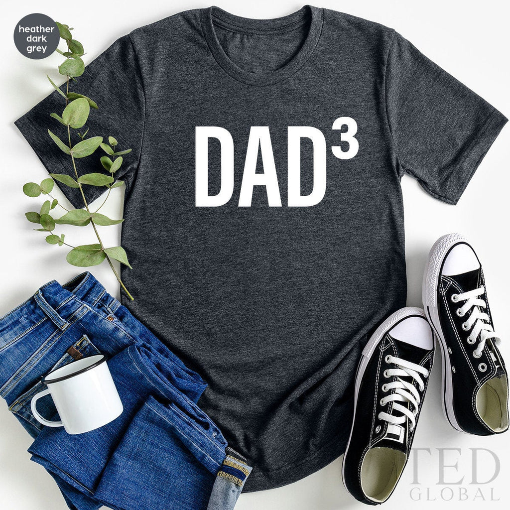 Dad Of Three Boys Tee, Cubed Shirt, Dad3 TShirt, Of 3 product image 2