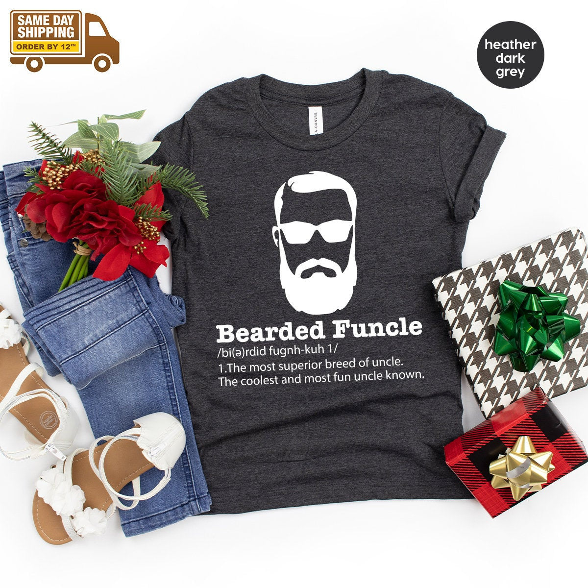 Bearded Funcle Shirt, Funny Uncle Definition Family product image 1
