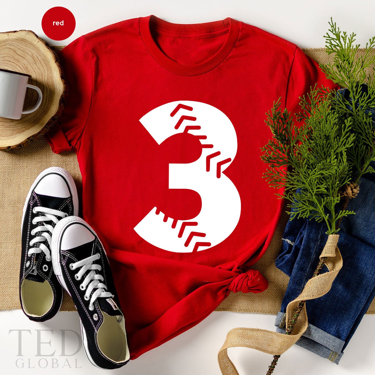 Baseball Number Shirt, Custom TShirt, School Sprit T Mama product image 1