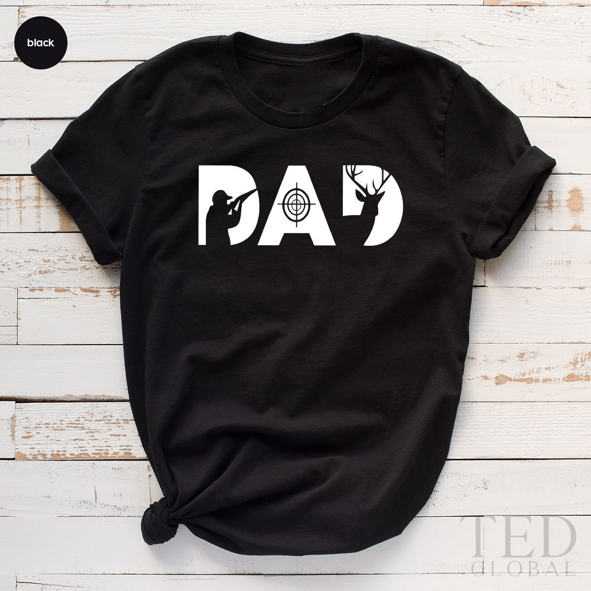 Hunting Dad T Shirt, Hunters TShirt, Fathers Day Gift For product image 2
