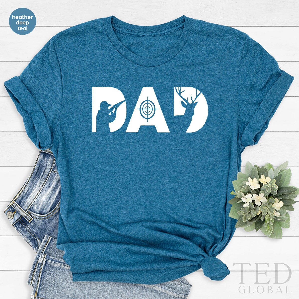 Hunting Dad T Shirt, Hunters TShirt, Fathers Day Gift For product image 3
