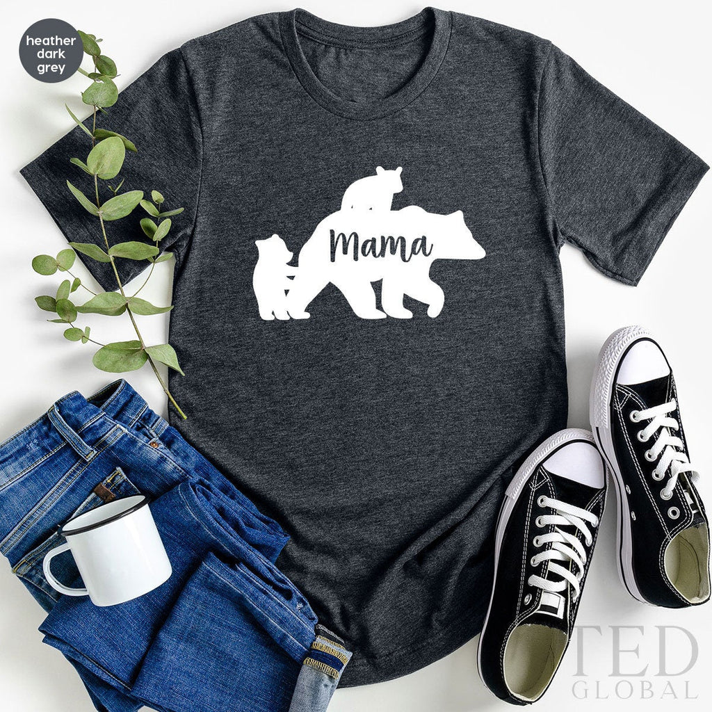 Bear Mama T Shirt, Cute TShirt, Gift For Grandma, Tee product image 5