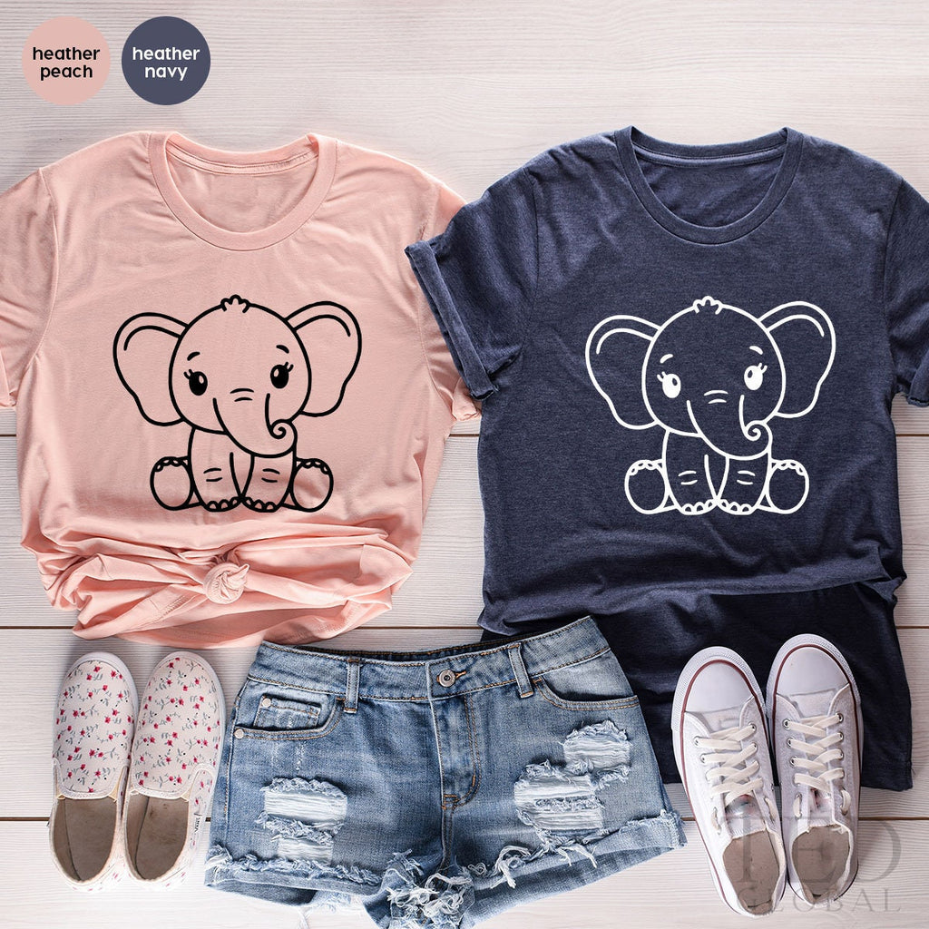 Elephant TShirt, Cute T Shirt, Toddler, Kids Birthday Gift product image 3