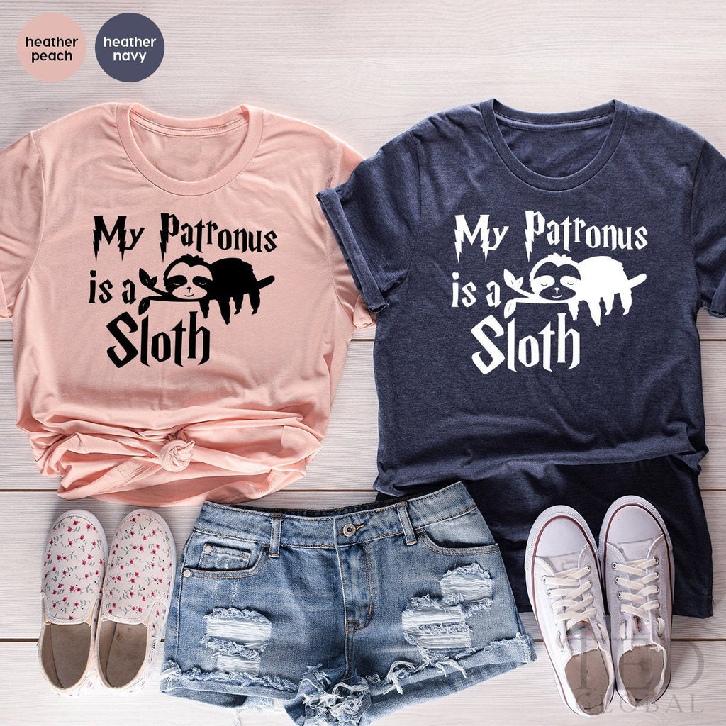 Funny Sloth Tshirt, Lover Shirt, Potter My Patronus Is Lazy product image 2