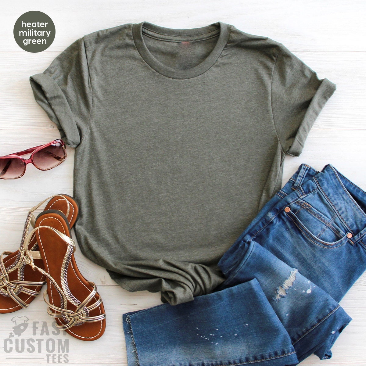 Oversized Shirt, Blank TShirt, Plain Unisex Bella Canvas product image 1
