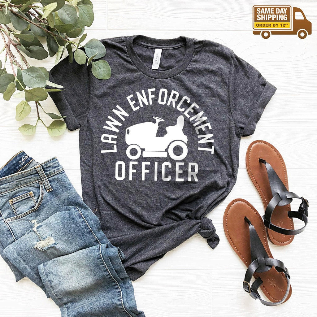 Gardener Dad Shirt, Lawn Enforcement Officer T-Shirt, Guy product image 1