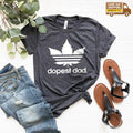 Dopest Dad Shirt, Cannabis Marijuana Funny Weed Gift product image 1