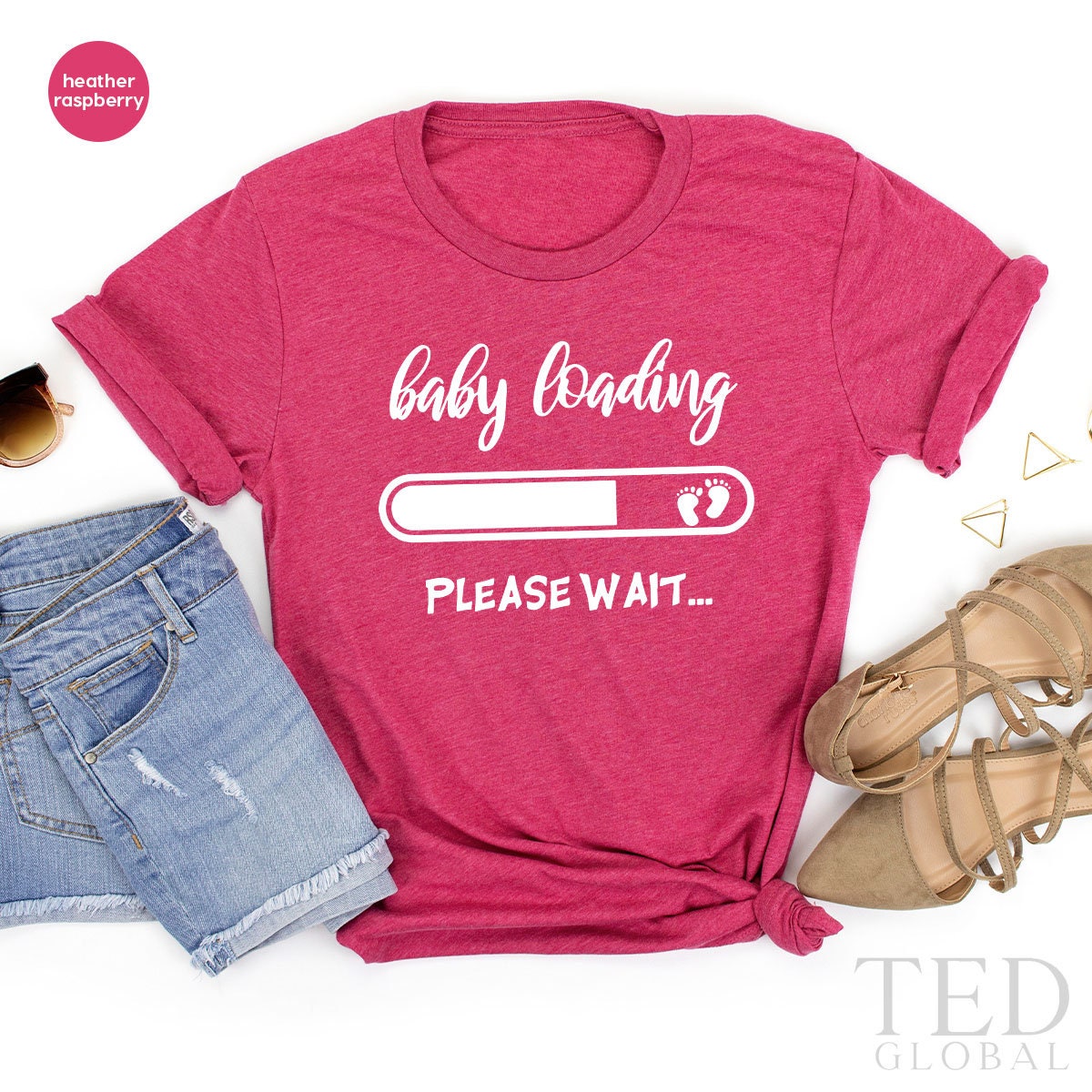 Funny Pregnant T Shirt, First Mothers Day Gift, Baby product image 1